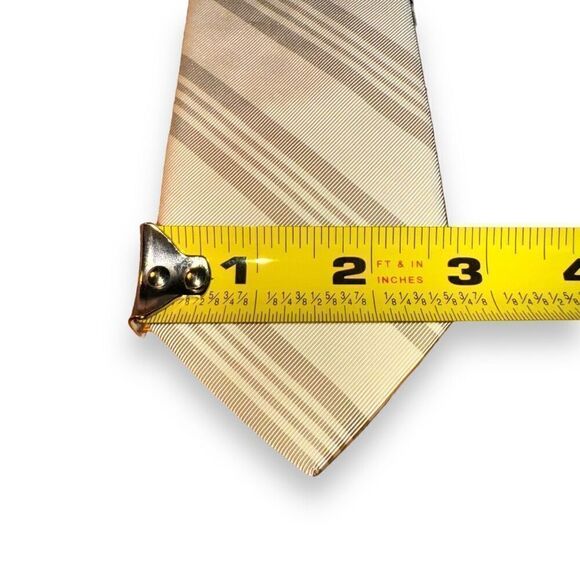 NWT Brooks Brothers Black Fleece by Thom Brown Gold Stripe Tie - Picture 6 of 6